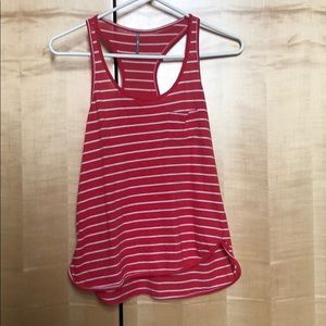 Striped racer back tank